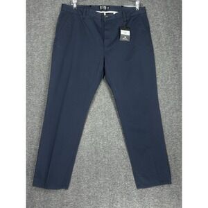 U-510 Pants Mens 36x27‎ Navy Blue stretch Chino Preppy Everyday Under 5'10